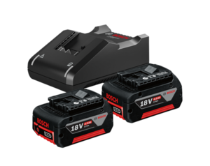 סט 2 סוללות 4ah +מטען GAL18V-40 מבית BOSCH