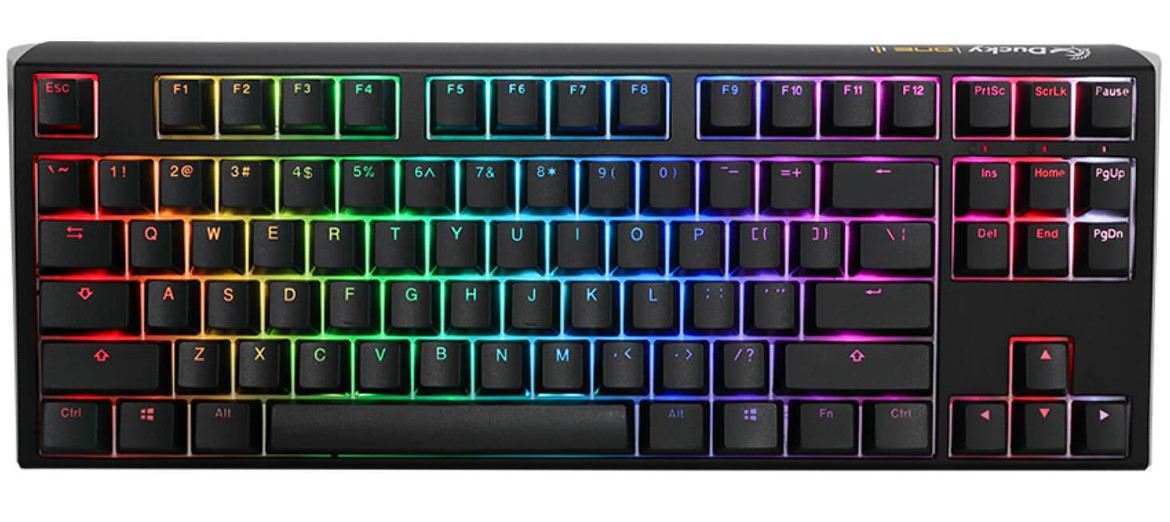 מקלדת מכנית Ducky One 3 RGB TKL Cherry Silver Switch
