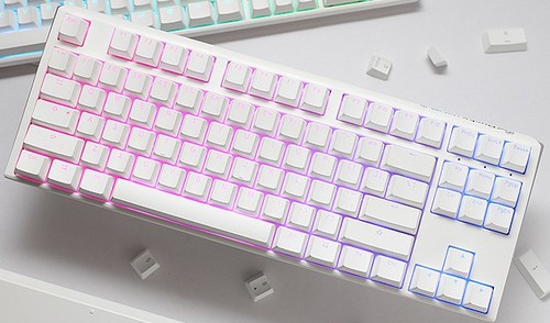 מקלדת מכנית Ducky One 3 RGB TKL Pure White