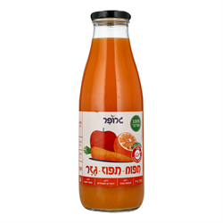 מיץ אורגני תפוח, גזר ותפוז - גרופר 750 מ