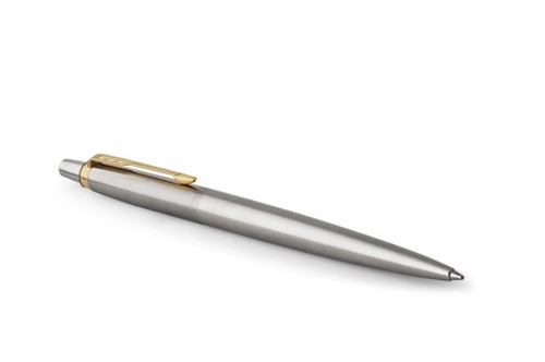 עט פרקר כדורי כסוף JOTTER BALLPOINT PEN (עם קליפס זהב)