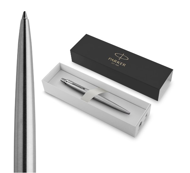 עט פרקר כדורי כסוף JOTTER BALLPOINT PEN (עם קליפס כסף)