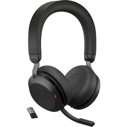 מערכת ראש עם סטנד Jabra Evolve2 75 MS Wireless Noise-Canceling Headset (Black)