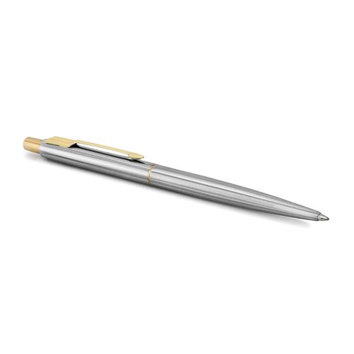 עט כדורי יוקרתי PARKER CLASSIC STAINLES STEEL - כסף עם קליפס זהב