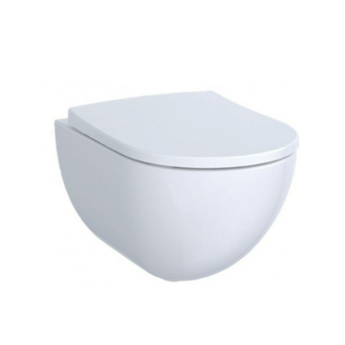 אסלה תלויה GEBERIT Pravello Rimfree 503.503.00.1 | כולל מושב נשלף טריקה שקטה | לבן