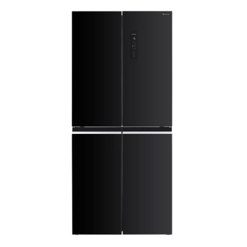 מקרר 4 דלתות מקפיא תחתון 466 ליטר Electra EL522GBL עם מנוע Inverter - גימור זכוכית שחורה אחריות ע"י היבואן הרשמי אלקטרה