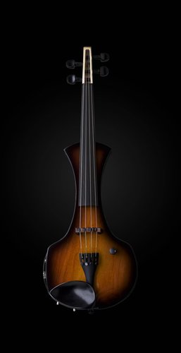 כינור חשמלי 4 מיתרים גשר עץ  CANTINI SONPLUS Reb TOBACO BURST