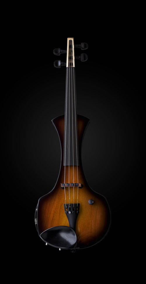 כינור חשמלי 4 מיתרים גשר עץ  CANTINI SONPLUS Reb TOBACO BURST