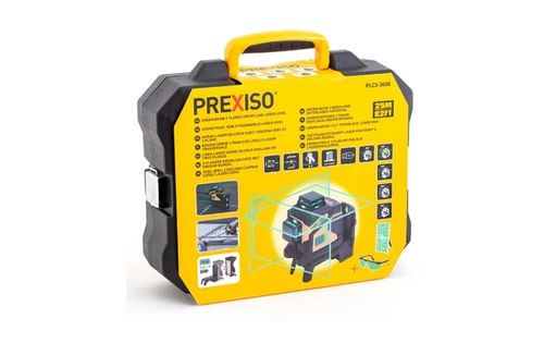 סט פלס לייזר ירוק 360 מעלות במזוודה PREXISO פרקסיסו - PLC3-360G