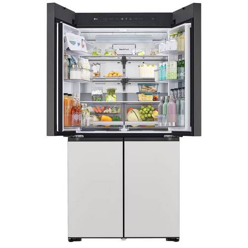 מקרר 4 דלתות 617 ליטר LG R-4D760MDUP Mood UP תאורה מחליפה גוונים !
