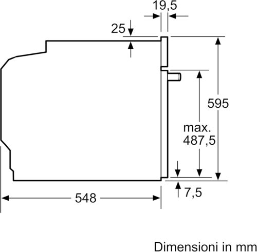 תנור בנוי נירוסטה משולב שחור BOSCH HBA534BSO