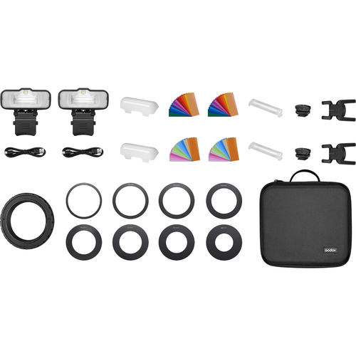 פלאש Godox MF12-K2 Macro Flash 2-Light Kit