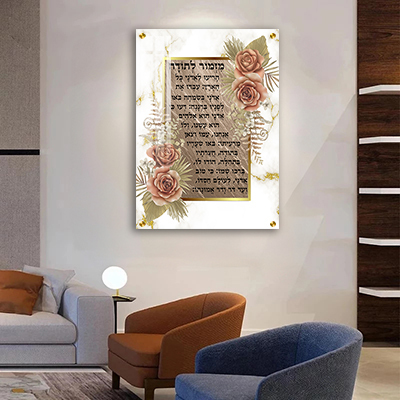  תמונה מעוצבת של ברכת מזמור לתודה 