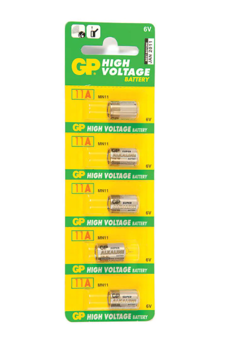5 סוללות אלקליין 11A GPPBA11AF003