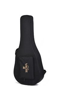 גיטרה חשמלית 1/4 נפח שחורה + נרתיק SIGMA HBA-102P-BK P90s