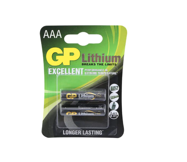 2 סוללות ליתיום 1.5V AAA GP GPPCL24LF000