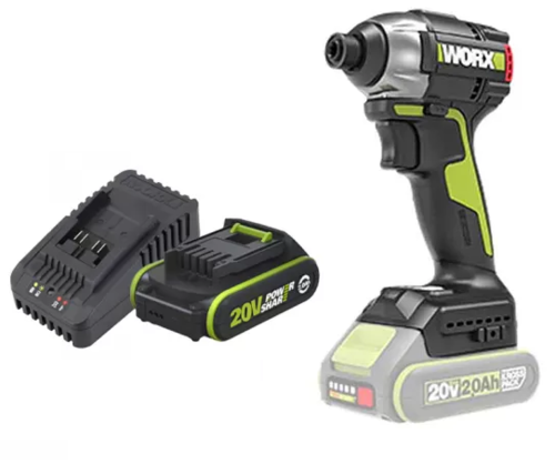 מברגת אימפקט 20V דגם WU292DS.3 כולל סוללה 2AH מבית WORX