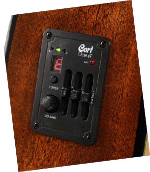 גיטרה אקוסטית מוגברת CORT EARTH60MCE OP CUTAWAY Solid Top