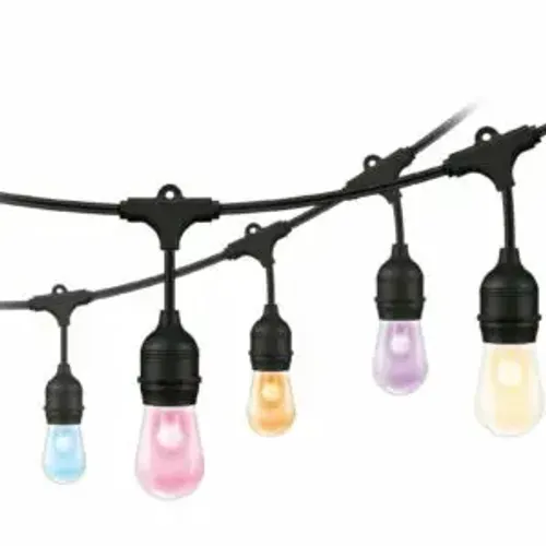 שרשרת תאורה עם 12 נורות באורך 12.7 מטר לבן