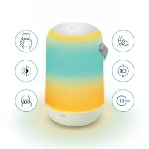 גוף תאורה נייד צבעוני חכם Wi-Fi BLE Mobile Portable לבן