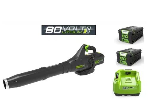 מפוח עלים נטען GREENWORKS 80V PRO דגם 99753 עם מנוע Brushless, מהירות 233 קמ