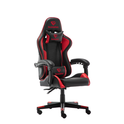 מושב גיימינג SCORPIUS LIFE שחור אדום