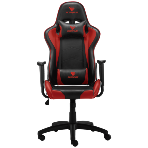 מושב גיימינג SCORPIUS GAMER RED שחור אדום