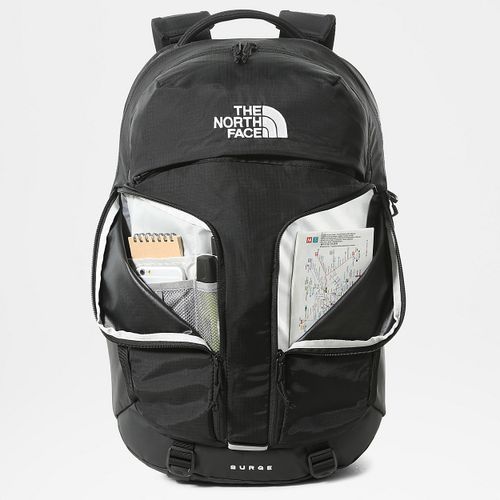 תיק SURGE BACKPACK מבית the north face שחור/בז