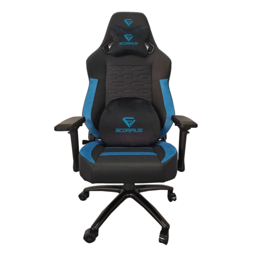 מושב גיימינג שחור/כחול SCORPIUS PROFESSIONAL