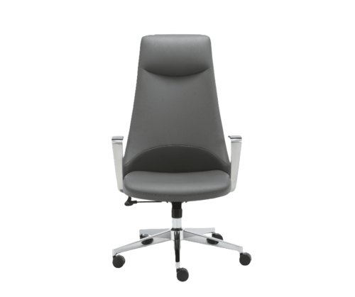 מושב עור ארגונומי בצבע אפור דגם MB-323E מבית MIRACASE