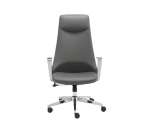 מושב עור ארגונומי בצבע אפור דגם MB-323E מבית MIRACASE