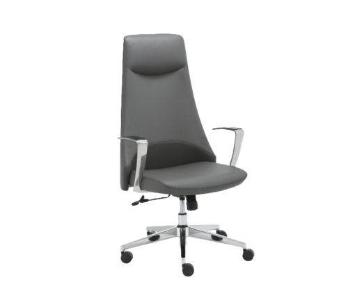 מושב עור ארגונומי בצבע אפור דגם MB-323E מבית MIRACASE