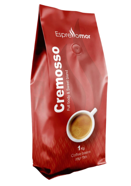 1 ק"ג פולי קפה espressomor Cremosso