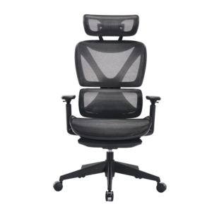 כיסא מנהלים ארגונומי בצבע שחור עם מסגרת כתומה דגם MWMS200 מבית MIRACASE