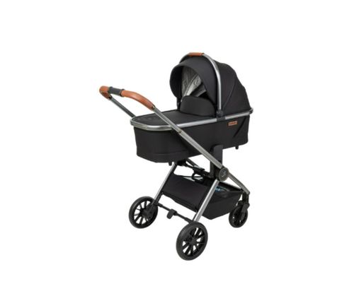 עגלת ספורטליין 2024-CIELO PRO LUXURY צבע שחור - ידית חומה