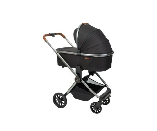 עגלת ספורטליין 2024-CIELO PRO LUXURY צבע שחור - ידית חומה