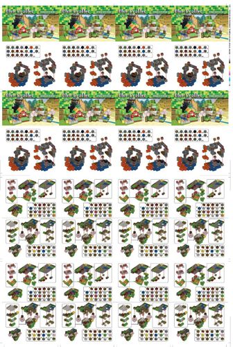 בלוק קראפט קוביות הרכבה מגנטיות כולל שתי דמויות להרכבה - 114 חלקים