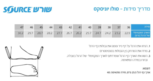 סנדלי ברפוט שורש סולו פלי SOLO FLY לגברים ונשים - SOURCE