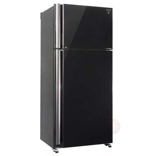 מקרר מקפיא עליון 588 ליטר Sharp SJ-5878BK זכוכית שחורה