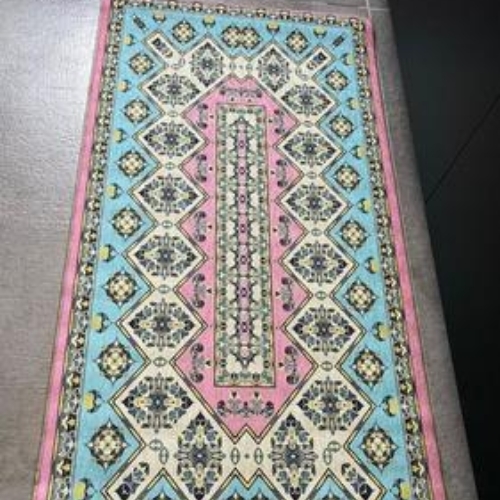 שטיח נויה גומי PVC משולב בד דגם דולי במידה 60x120 ס