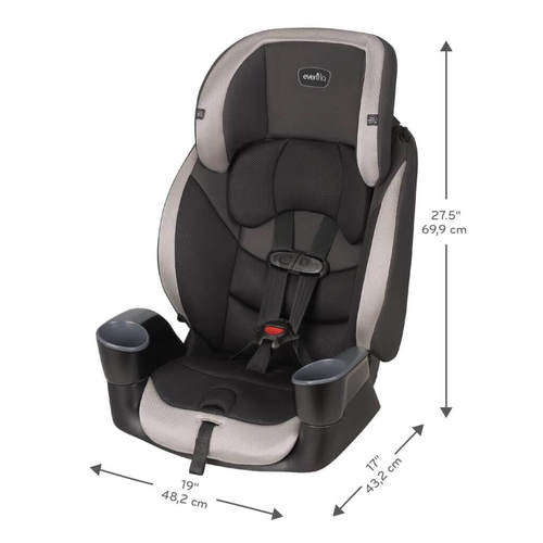 כיסא בטיחות משולב בוסטר מאסטרו MAESTRO SPORT-צבע אפור