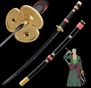 חרב קטאנה שחור Roronoa Zoro Katana 
