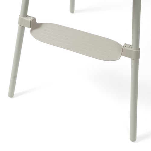 כיסא אוכל 2 גבהים עם מגש נשלף ומנח רגליים עם 2 מצבים - לבן מט