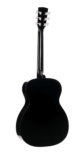 גיטרה אקוסטית שחורה CORT L60 BK Solid Top
