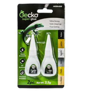 דבק מהיר סופר גלו 2 יחידות באריזה GECKO40511