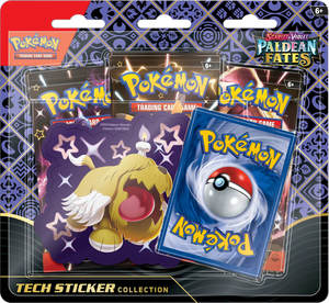 מארז קלפי פוקימון Scarlet & Violet-Paldean Fates Tech Sticker Collection (Shiny Greavard)