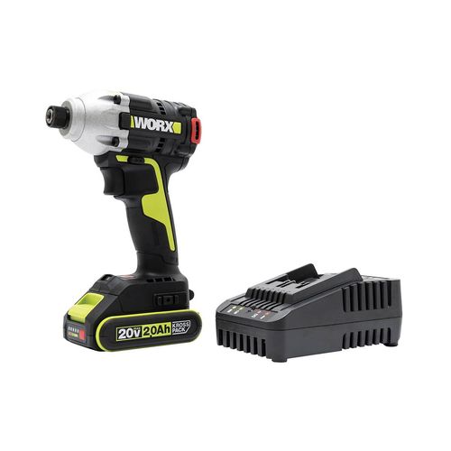 מברגת אימפקט נטענת 20V WU290.2 WORX סוללה ומטען 