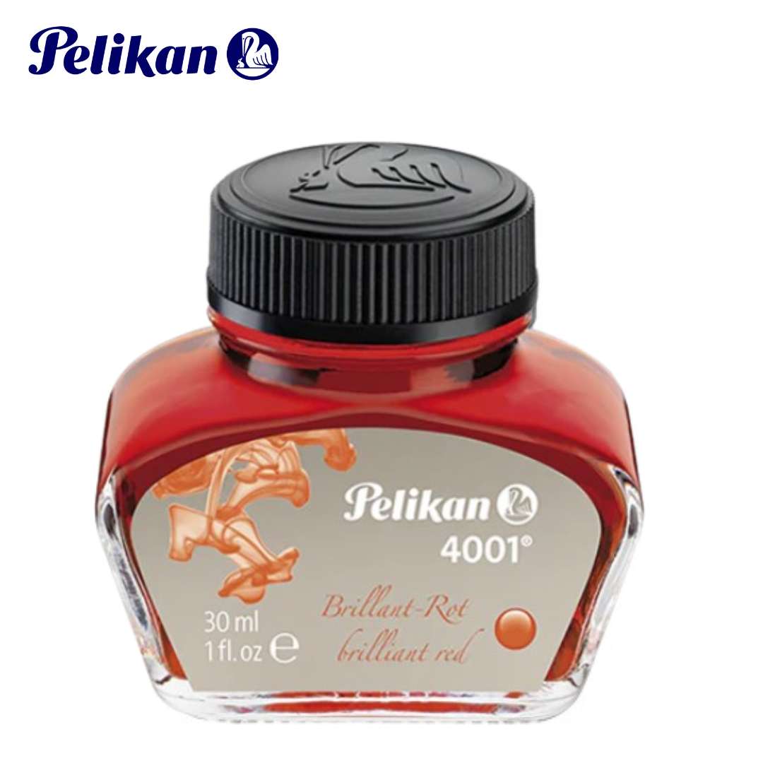 דיו לעט נובע PELIKAN 4001 אדום , 30 מ"ל