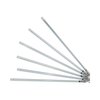  מוט לד שקוף SNOW FALL 50cmX6 65k 6W 6m IP65 אור כחול-קר   