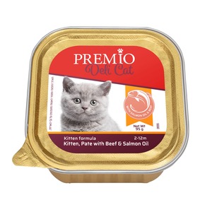 פרמיו מעדן פטה בקר ושמן סלמון 95 גר
